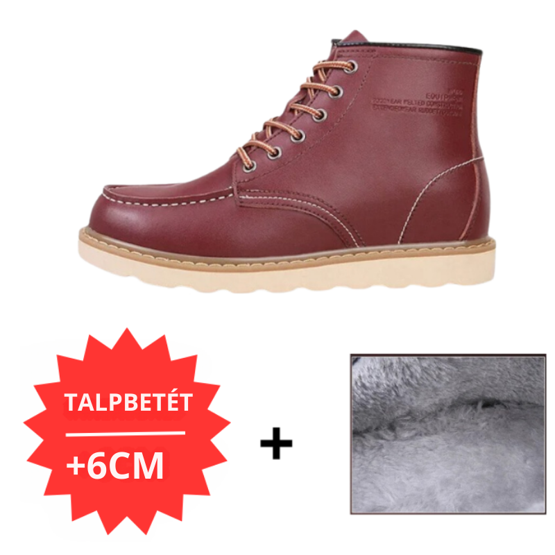PAUL |  Gyapjú bélésű csizma +6CM +8CM +10CM