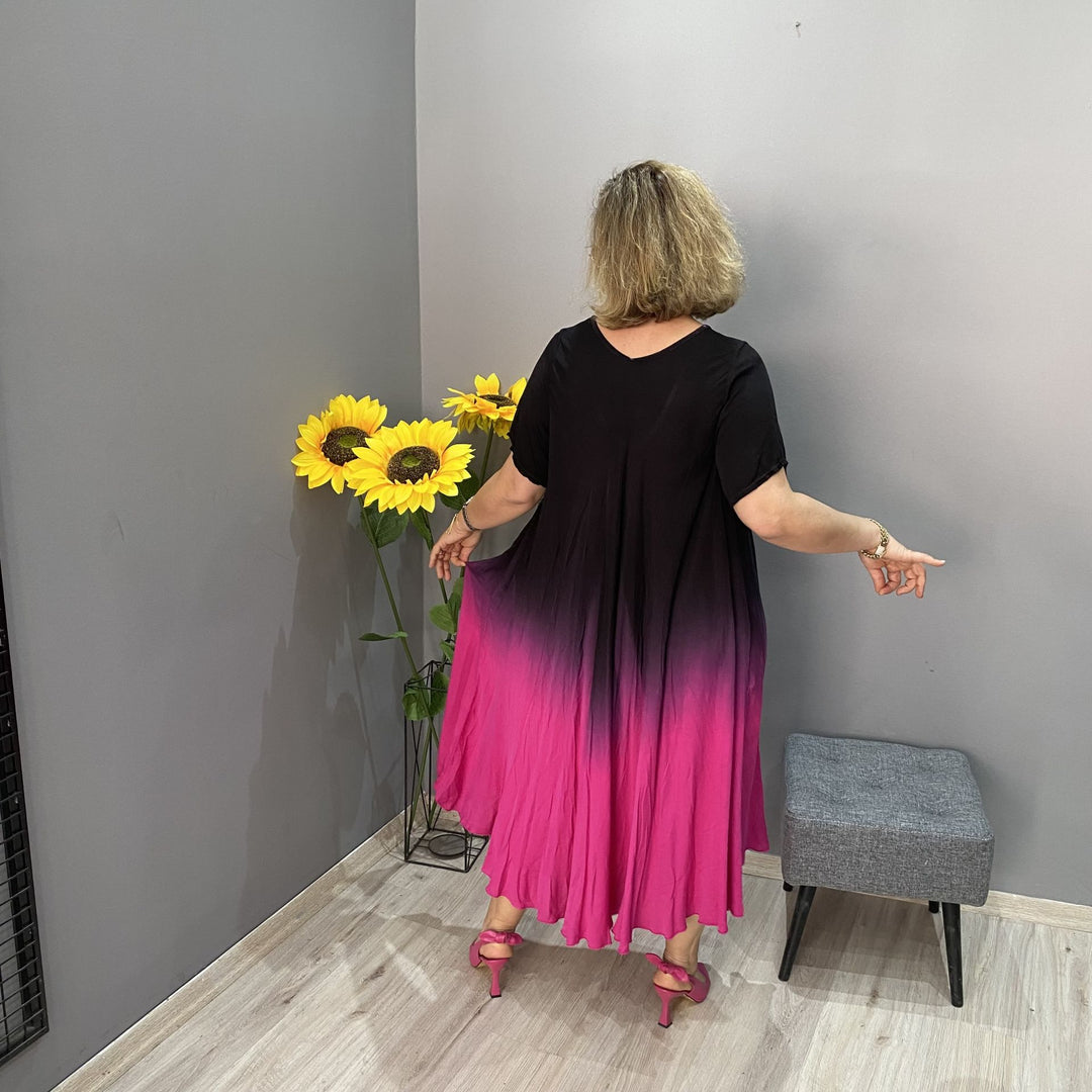 Alessia™ Olasz batikolt maxi ruha