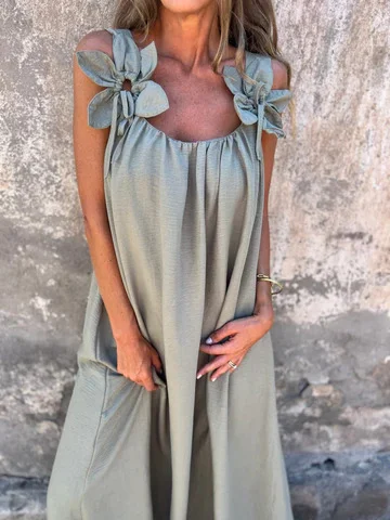 Roza™ Pamut-len Bloom ruha
