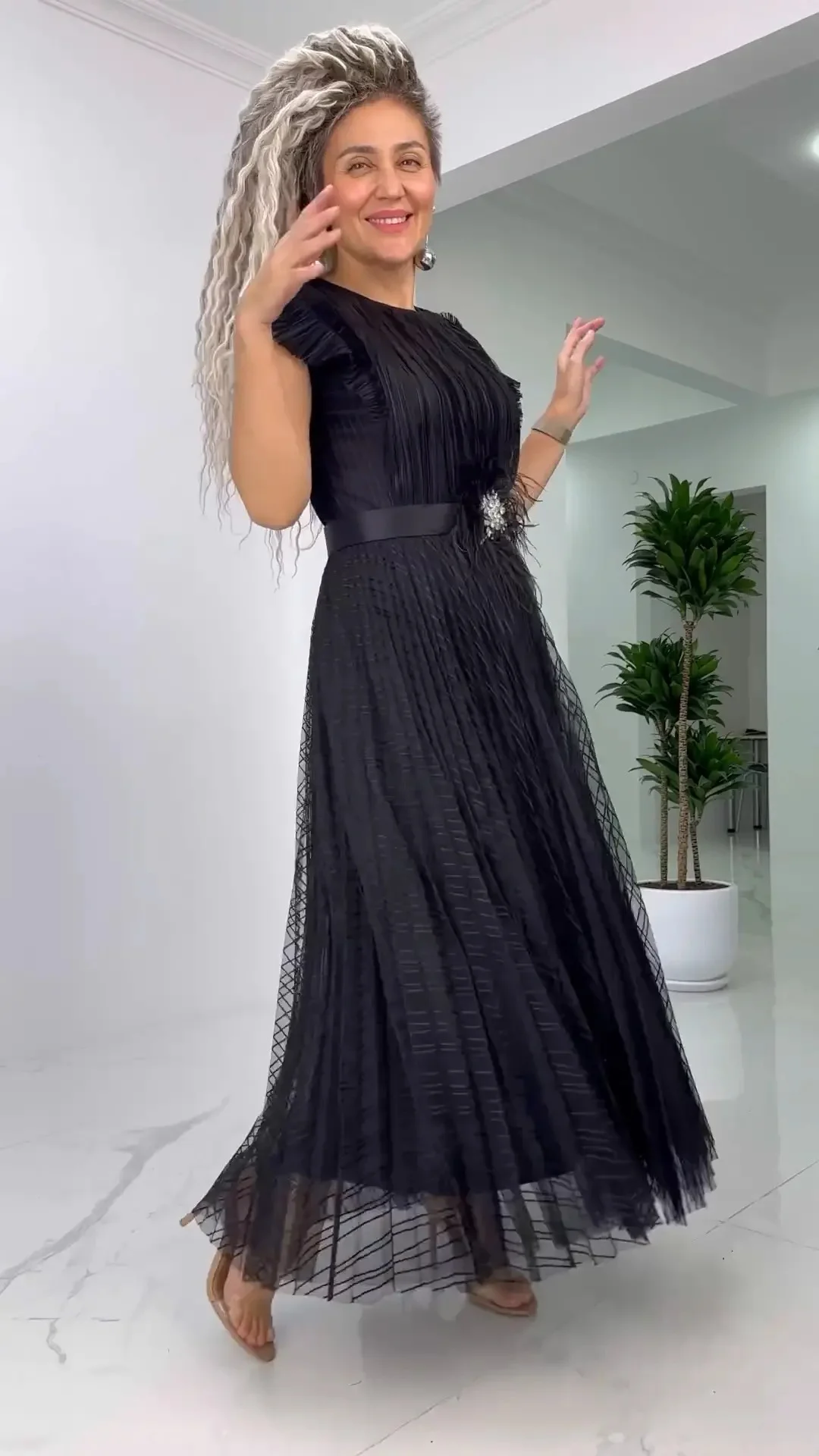 Elvira™ Bájos sifon ruha