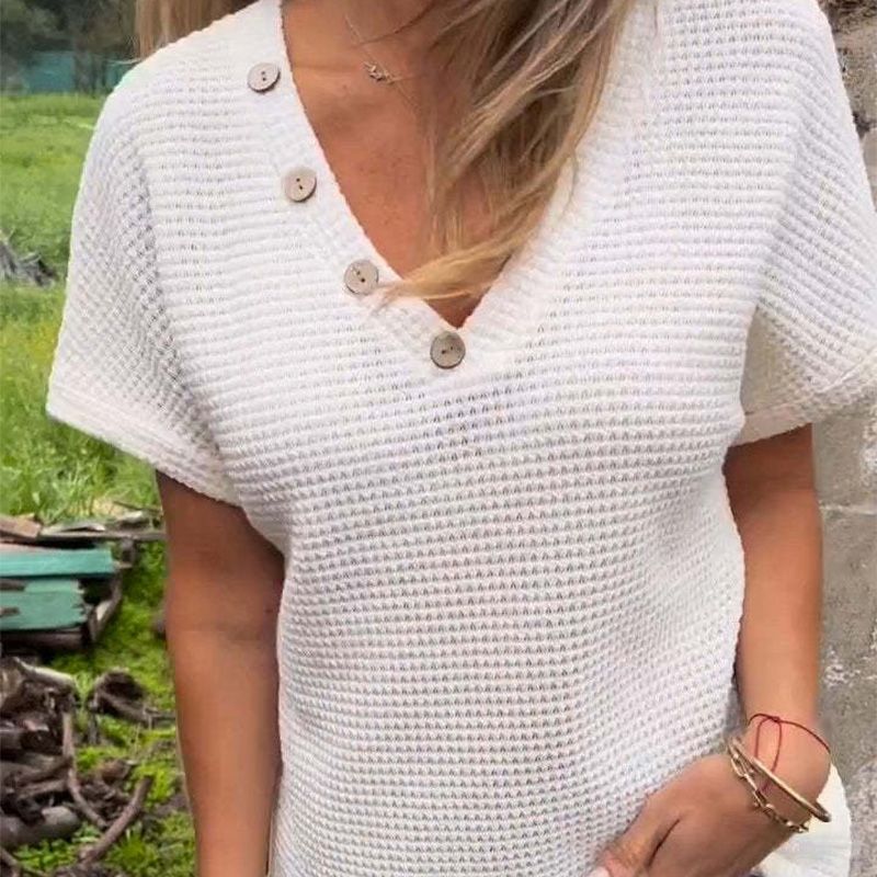 Maglietta™ Elegáns rövid ujjú blúz