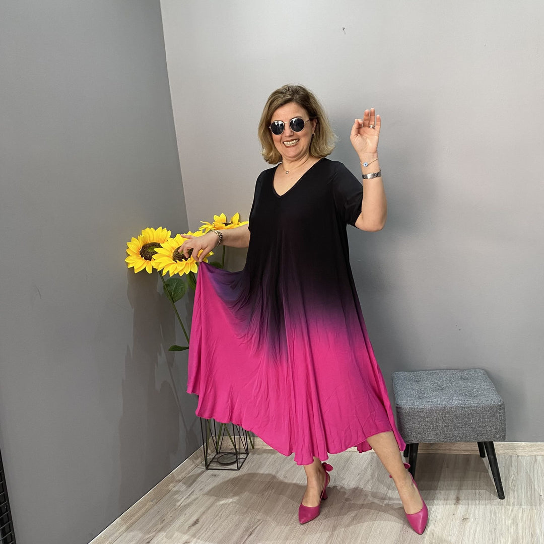 Alessia™ Olasz batikolt maxi ruha